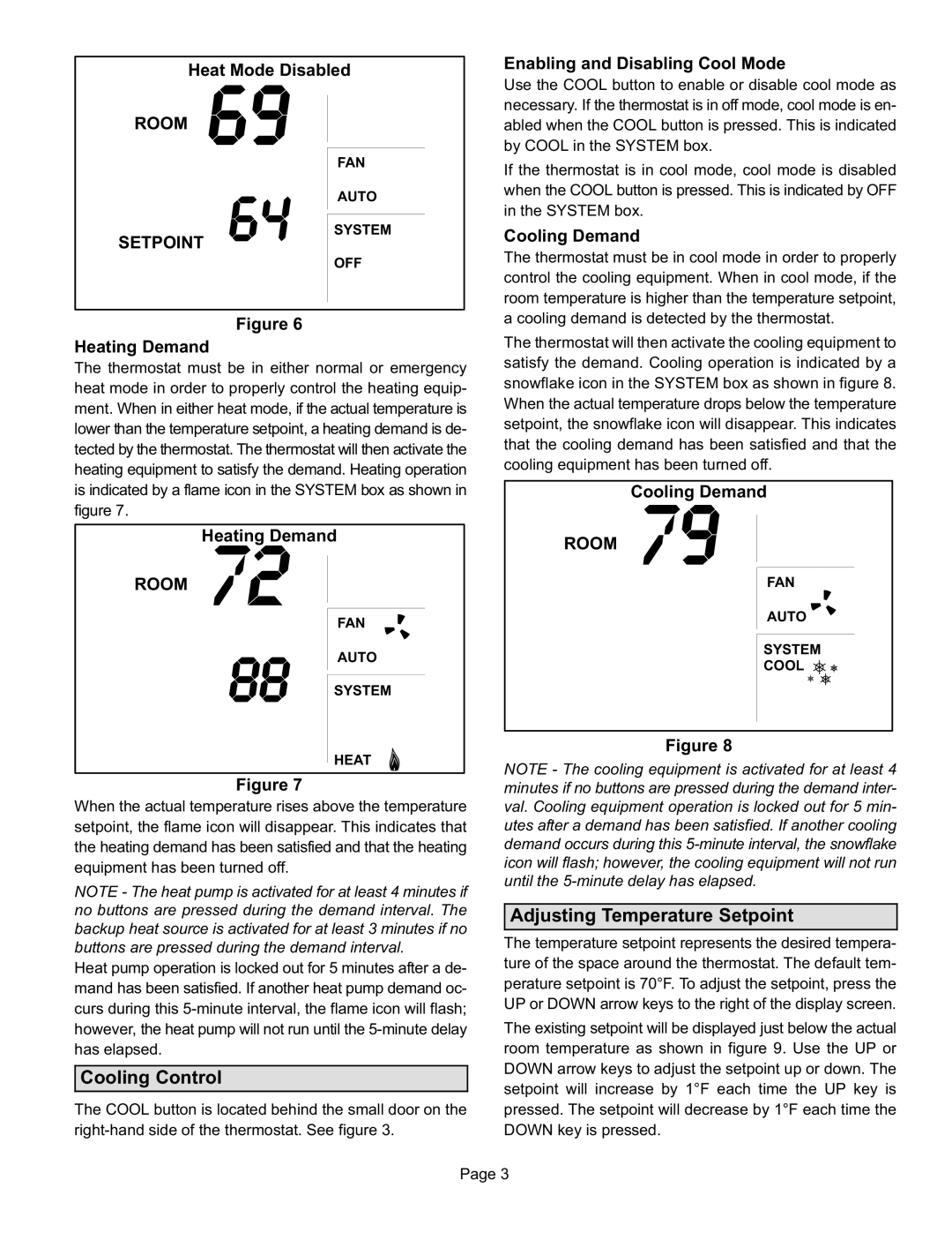 Lennox International Inc 51M32 operation manual Cooling Control 