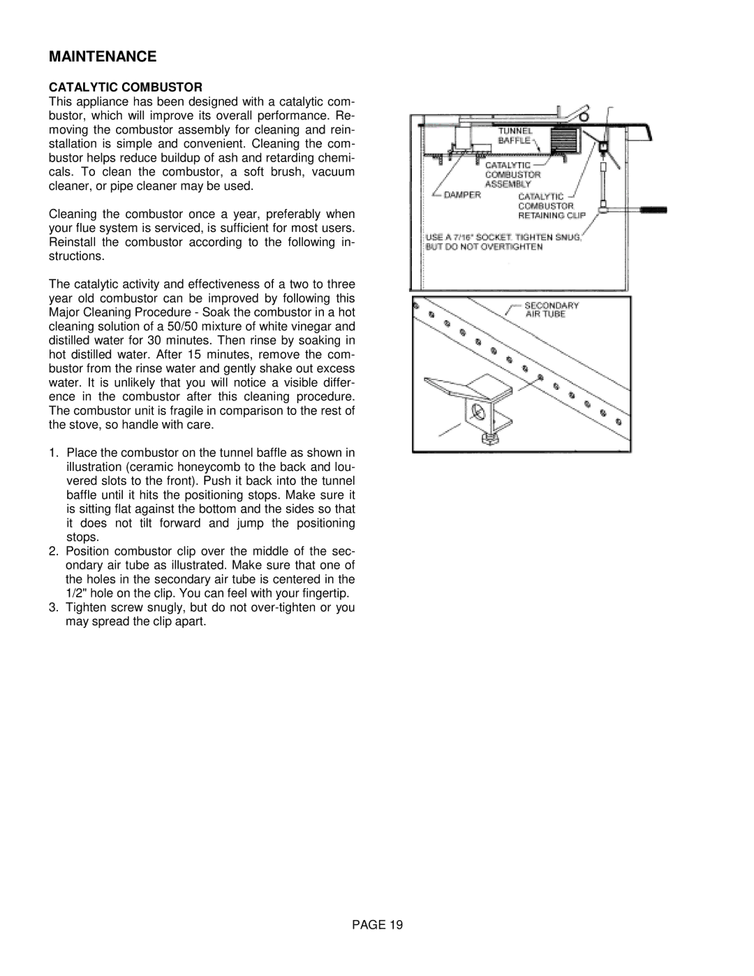 Lennox International Inc BV4000C operation manual Catalytic Combustor 