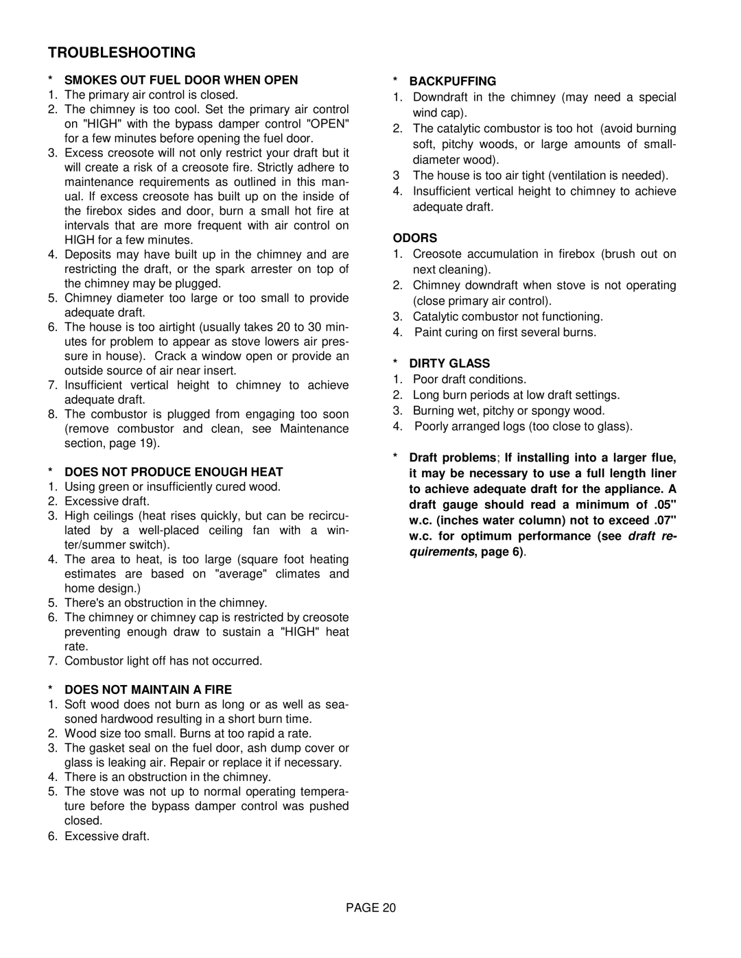 Lennox International Inc BV4000C operation manual Troubleshooting 