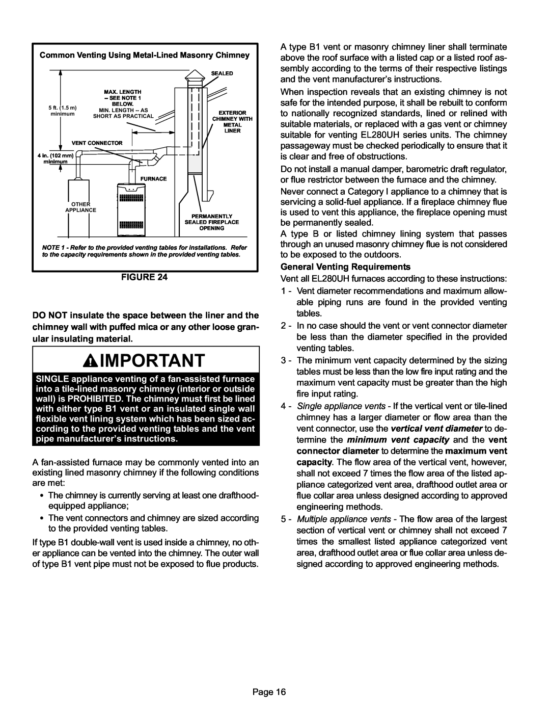 Lennox International Inc EL280UH, Elite Series Gas Furnace Upflow/Horizontal Air Discharge installation instructions 