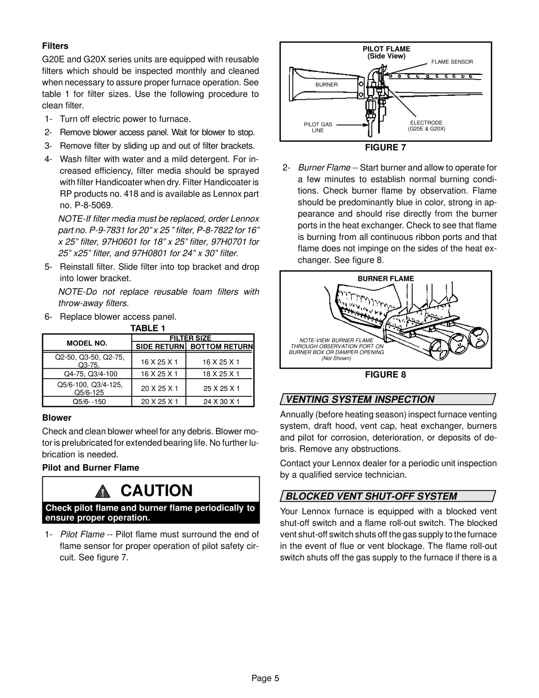 Lennox International Inc G20 manual 3DJH, Venting System Inspection, Blocked Vent Shut-Offsystem 