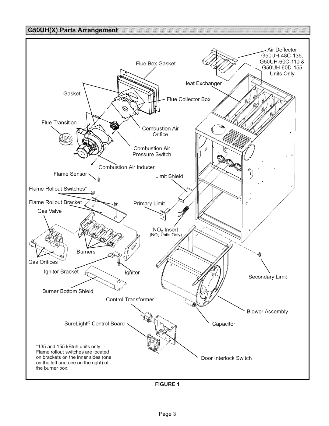 Lennox International Inc G50UH-36B-090, G50UH-48C-110 Gasket FlueTransition, FlueBoxGasket HeatExchanger FlueCollectorBox 