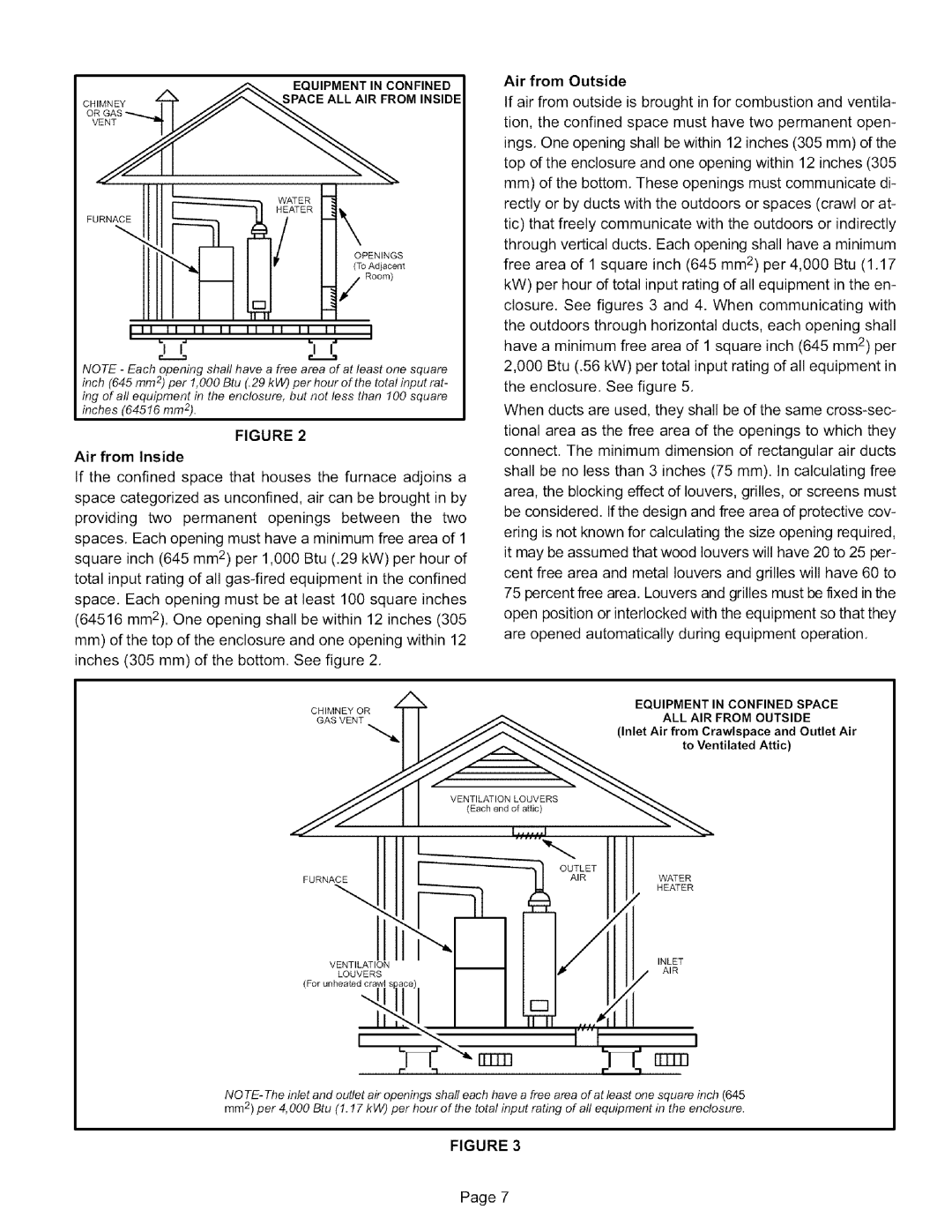 Lennox International Inc G50UH-24A-070, G50UH-48C-110, G50UH-60D-135, G50UH-36C-110 WiTER/ Room, Air from Inside 