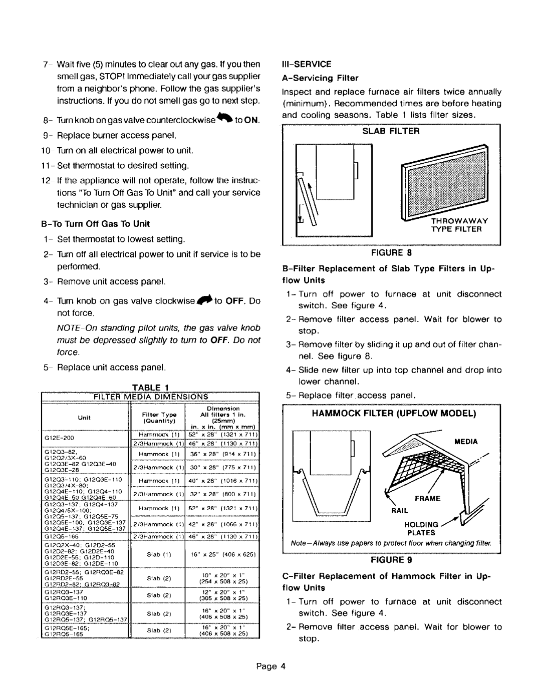 Lennox International Inc G12X, Gas Units, G12R manual 