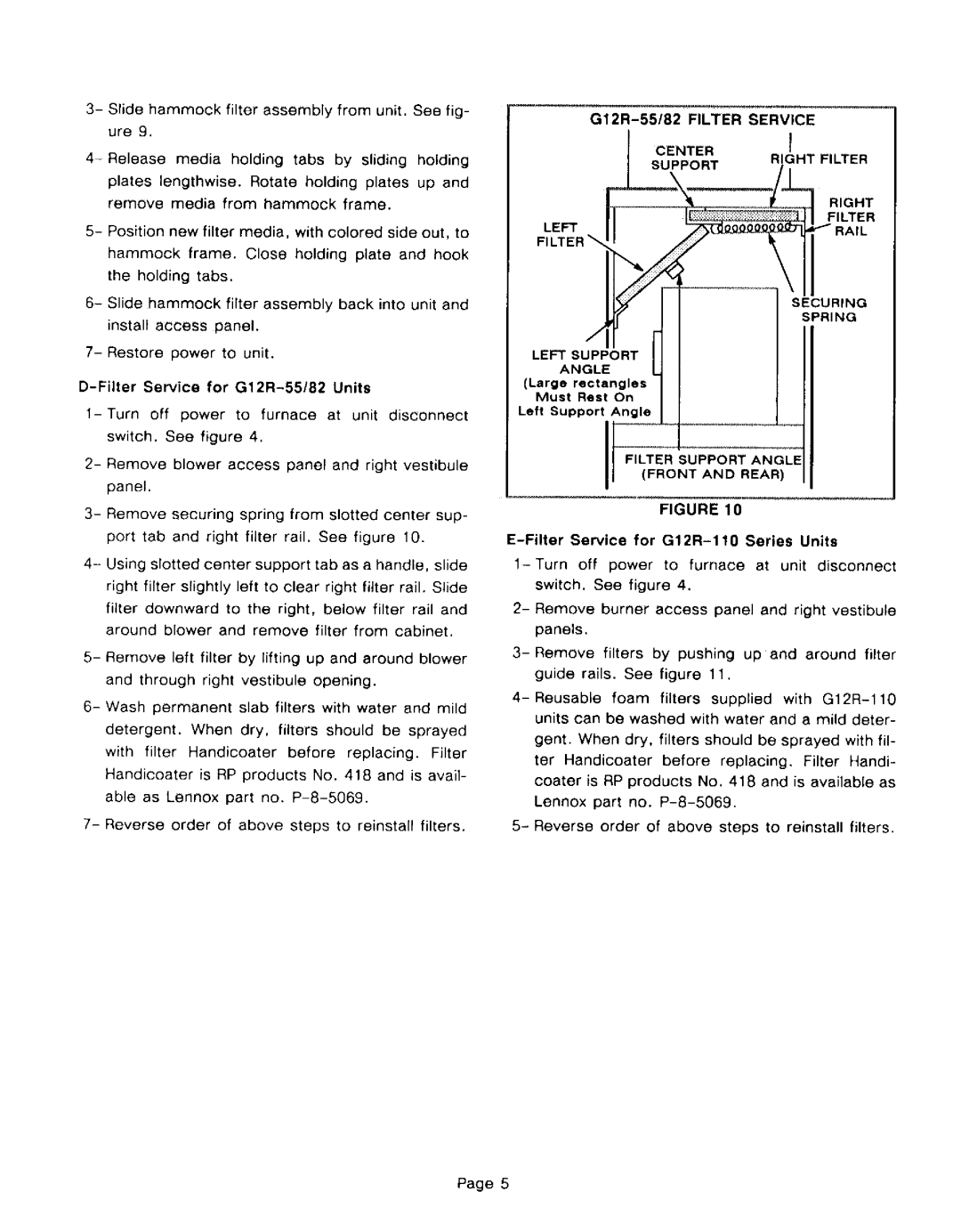 Lennox International Inc Gas Units, G12X, G12R manual 