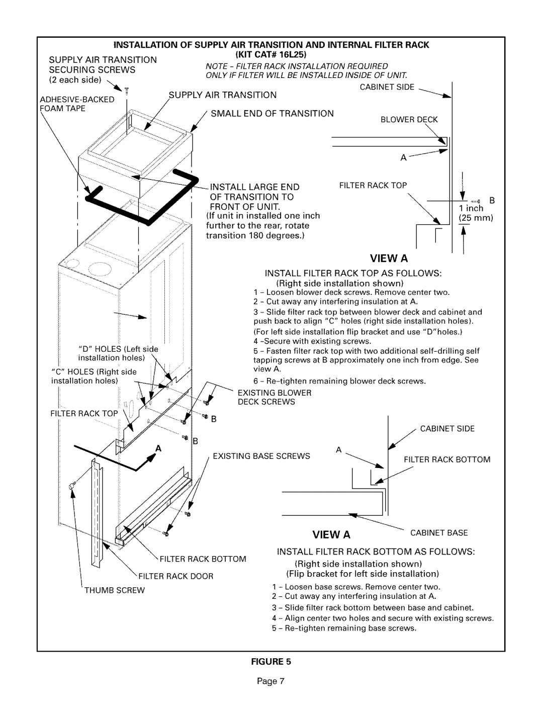 Lennox International Inc LB-89658A Securing Screws, Mall END of Transition, Tall Large END, Transition to Front of Unit 