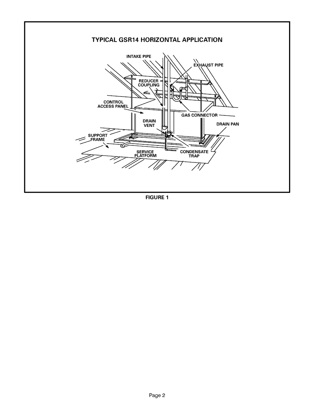 Lennox International Inc LB-93422A, LB-93421A, 16L44, 16L45 installation instructions Typical GSR14 Horizontal Application 