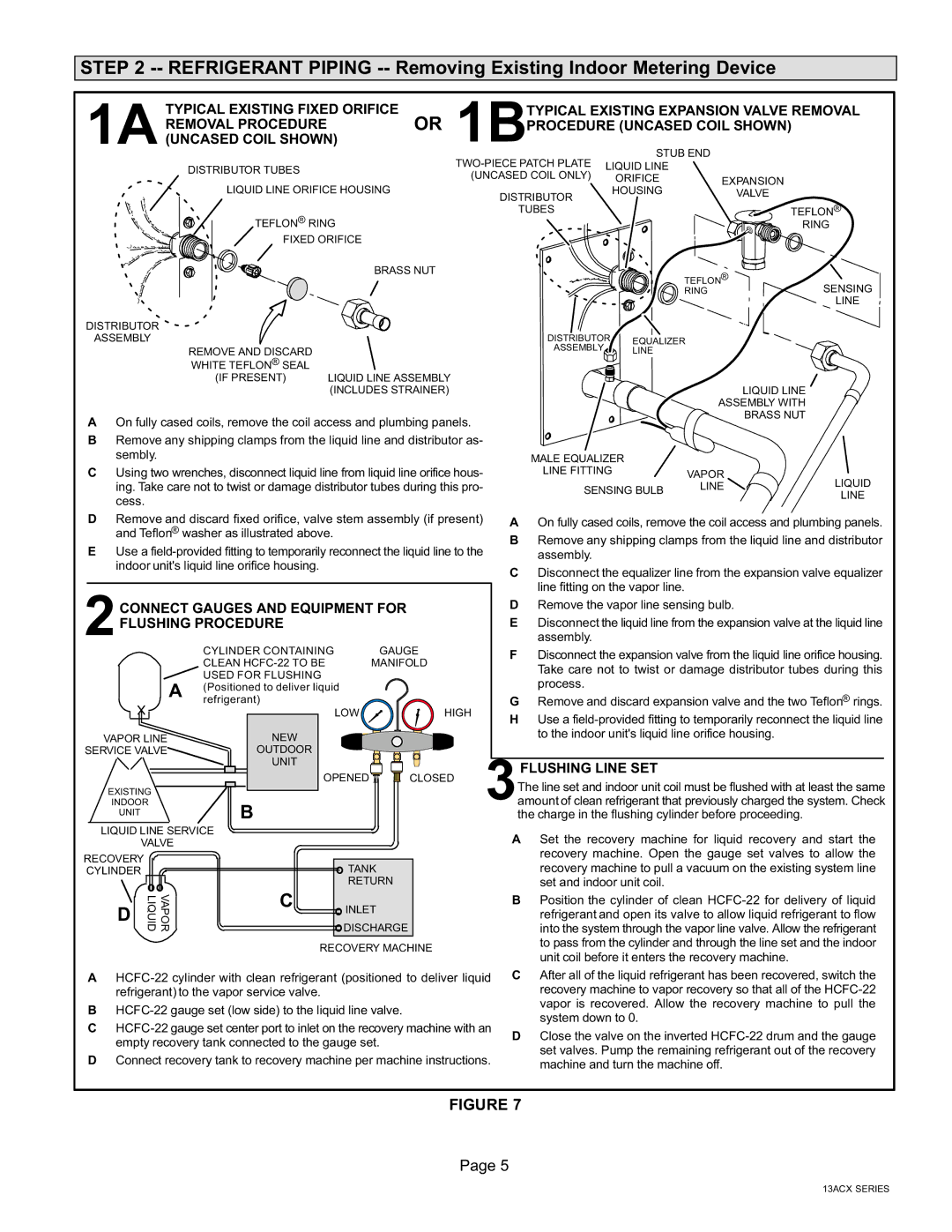 Lennox International Inc Merit Series Air Conditioner, 506945-01 2CONNECT Gauges and Equipment for Flushing Procedure 