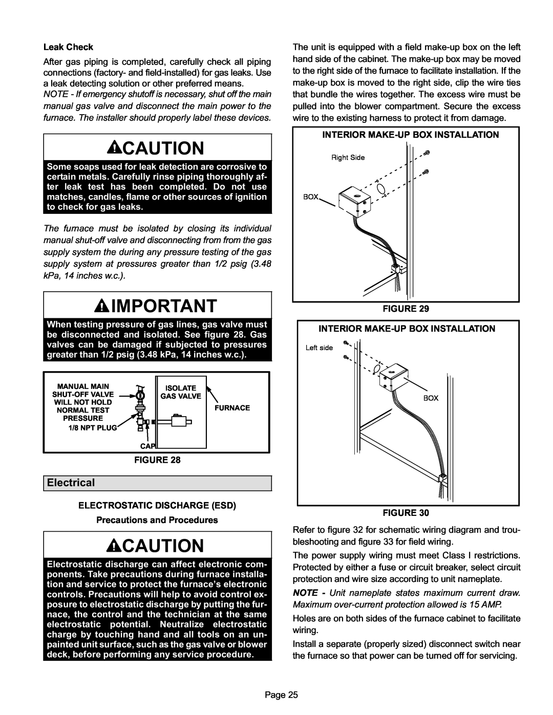 Lennox International Inc Merit Series Gas Furnace installation instructions Electrical 