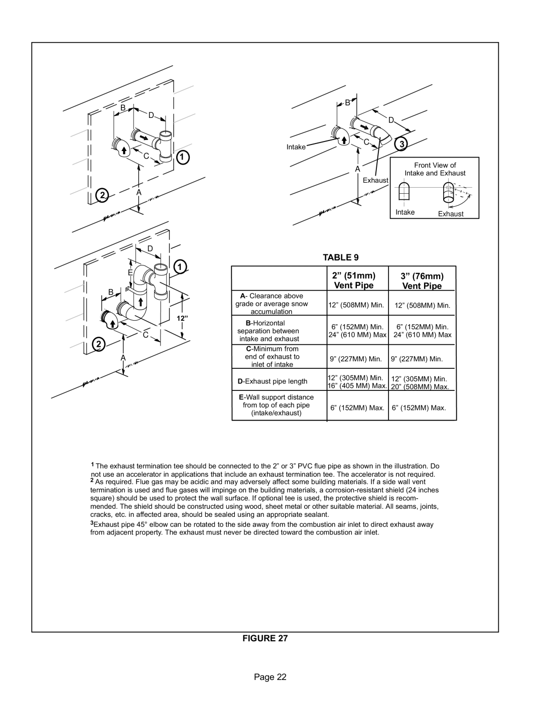 Lennox International Inc ML193DF, MERIT SERIES GAS FURNACE DOWNFLOW AIR DISCHARGE 51mm 76mm Vent Pipe 