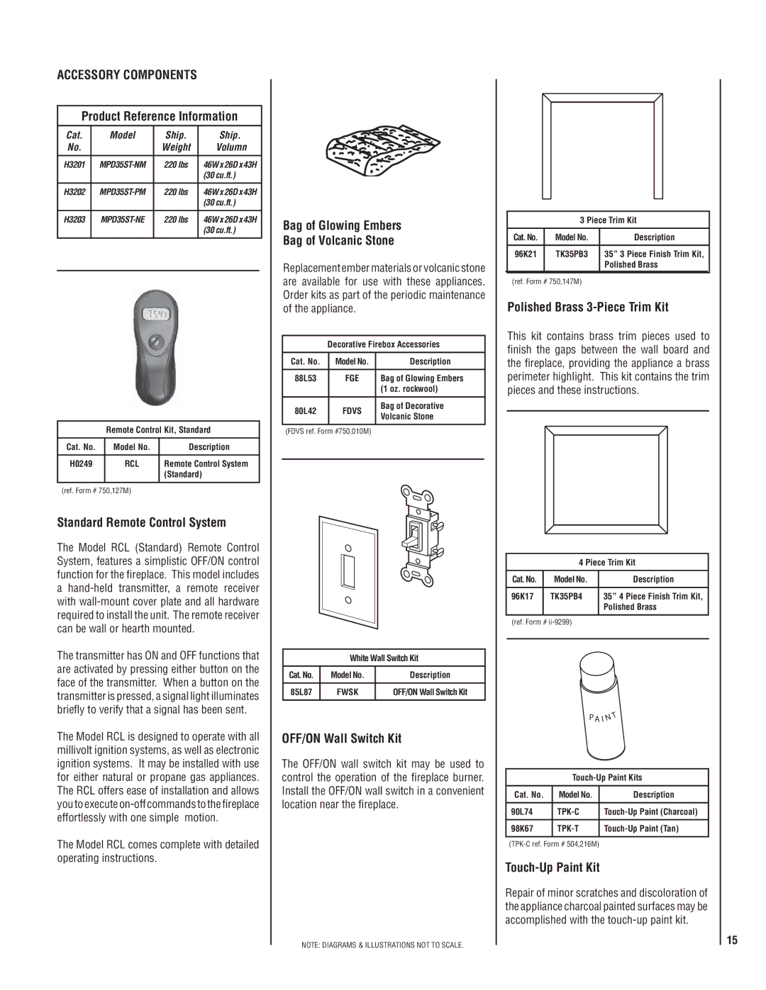 Lennox International Inc MPB35ST-NM manual Accessory Components 