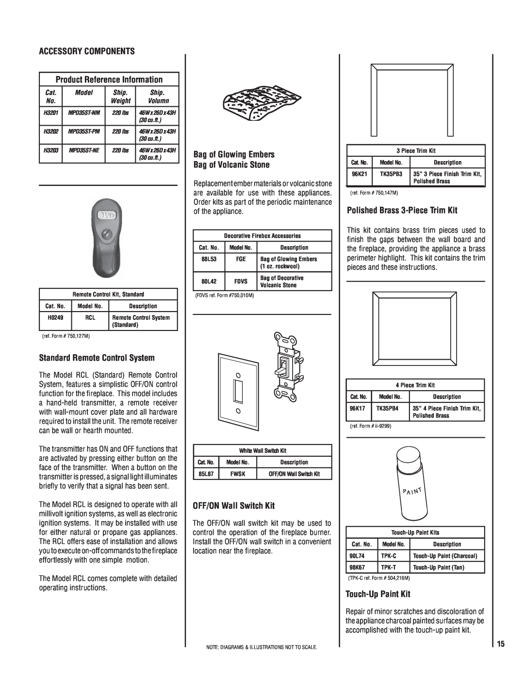 Lennox International Inc MPB35ST-NM Accessory Components, Product Reference Information, Standard Remote Control System 