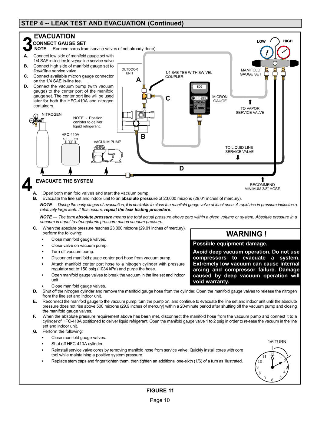 Lennox International Inc XC21 Leak Test and Evacuation, LOW High, SAE TEE with Swivel Coupler, Minimum 3/8 Hose 