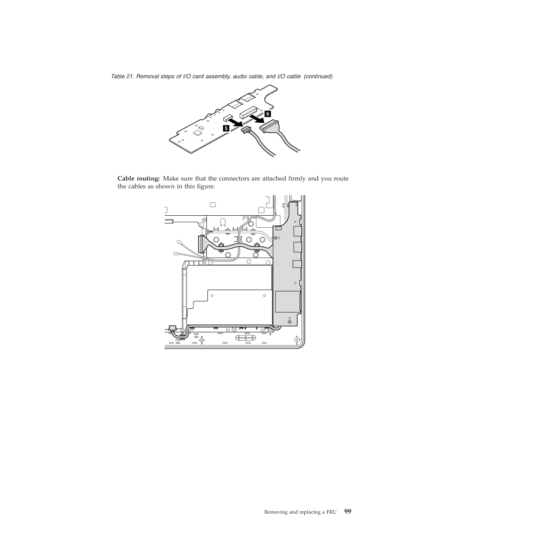 Lenovo 019726U manual Removing and replacing a FRU 