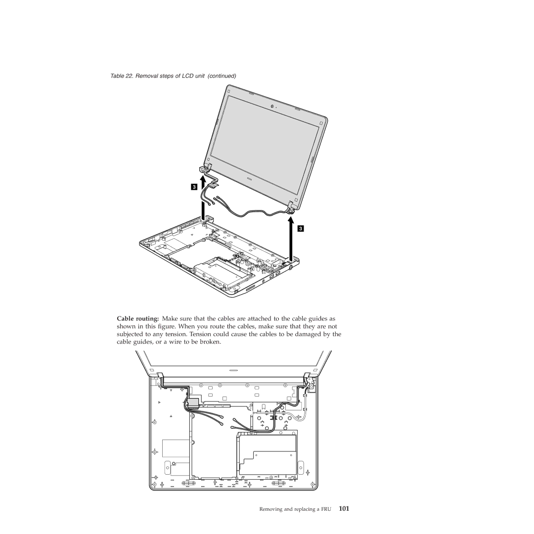 Lenovo 019726U manual Removal steps of LCD unit 