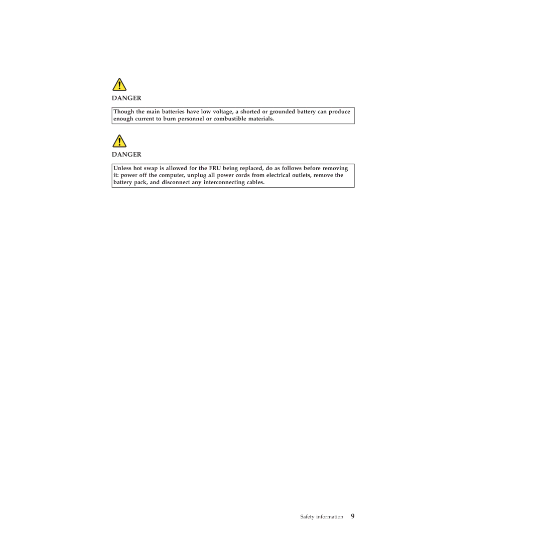 Lenovo 019726U manual Safety information 