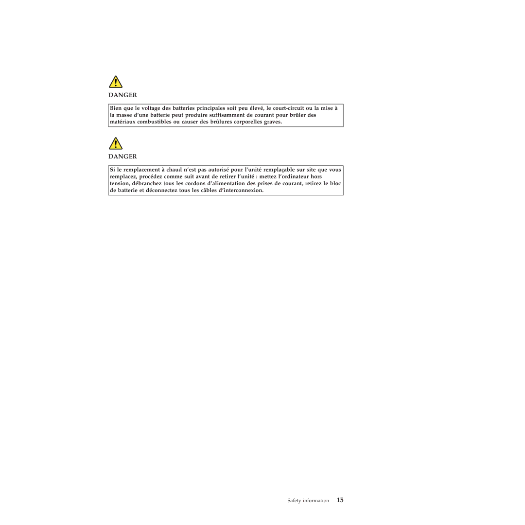 Lenovo 019726U manual Safety information 