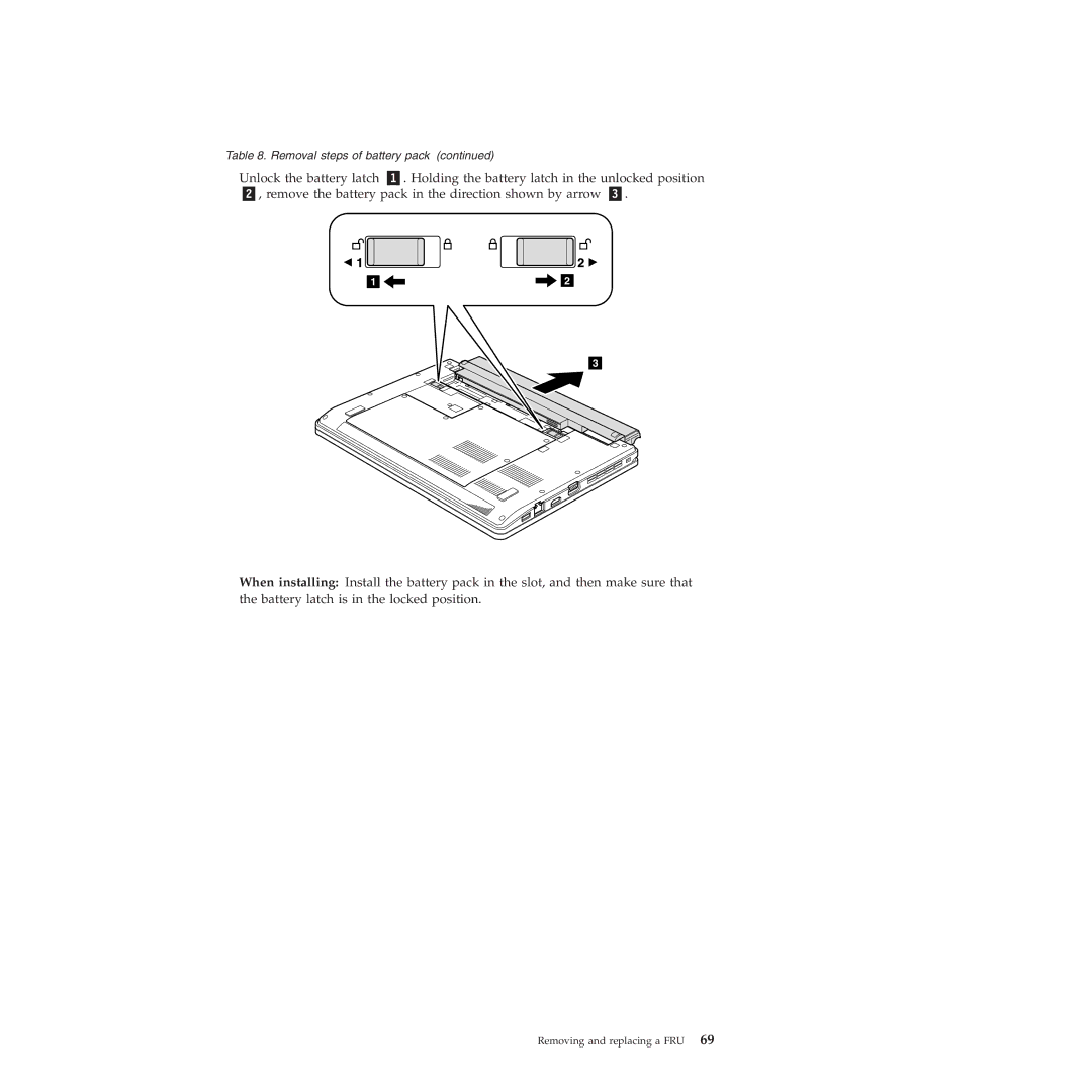 Lenovo 019726U manual Removing and replacing a FRU 