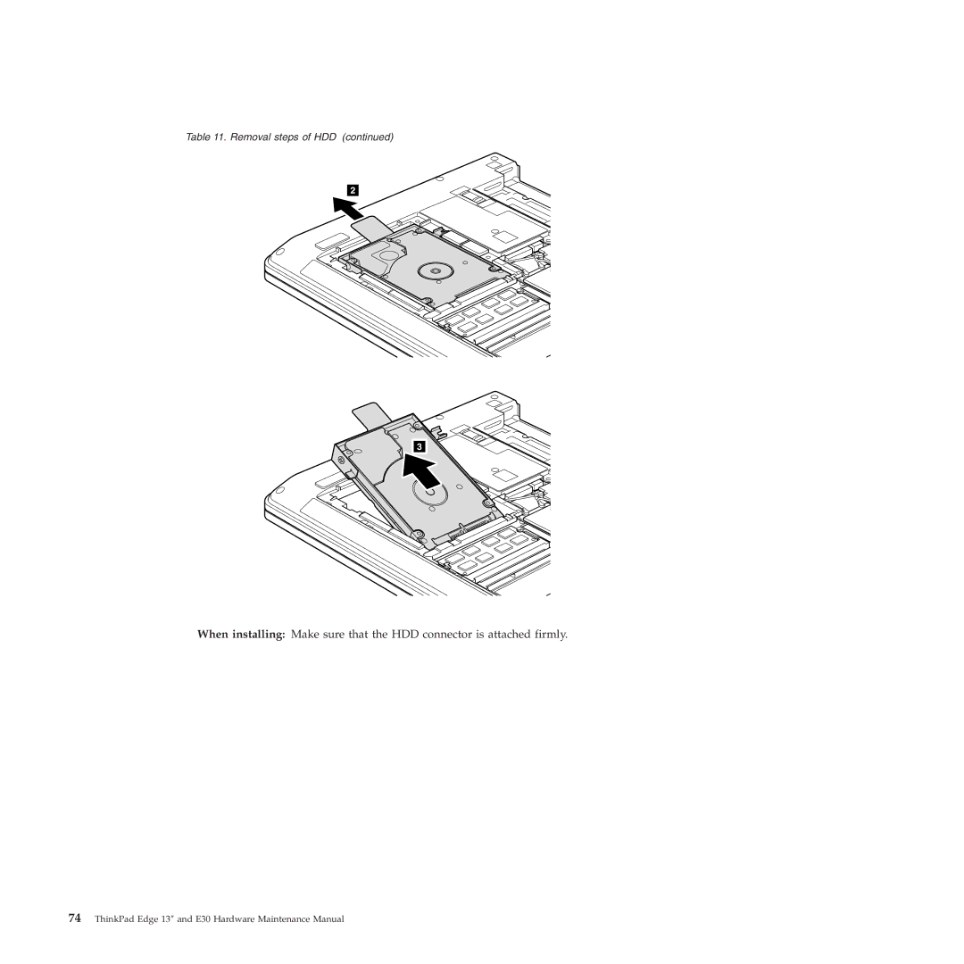 Lenovo 019726U manual Removal steps of HDD 