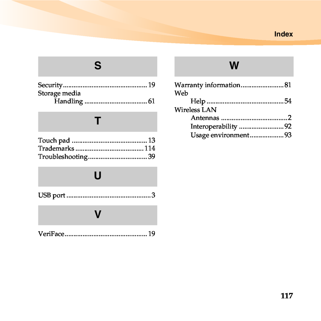 Lenovo 06472BU manual Index, Handling, Antennas 