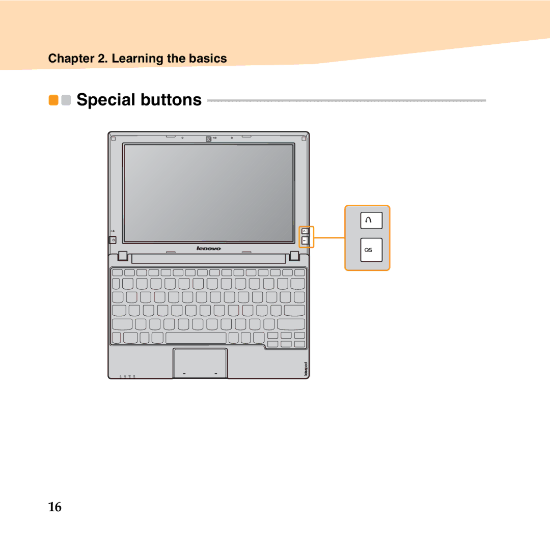 Lenovo 06472BU manual Special buttons 