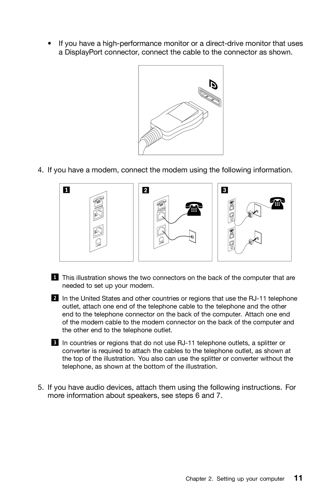 Lenovo 0B39663 warranty Setting up your computer 