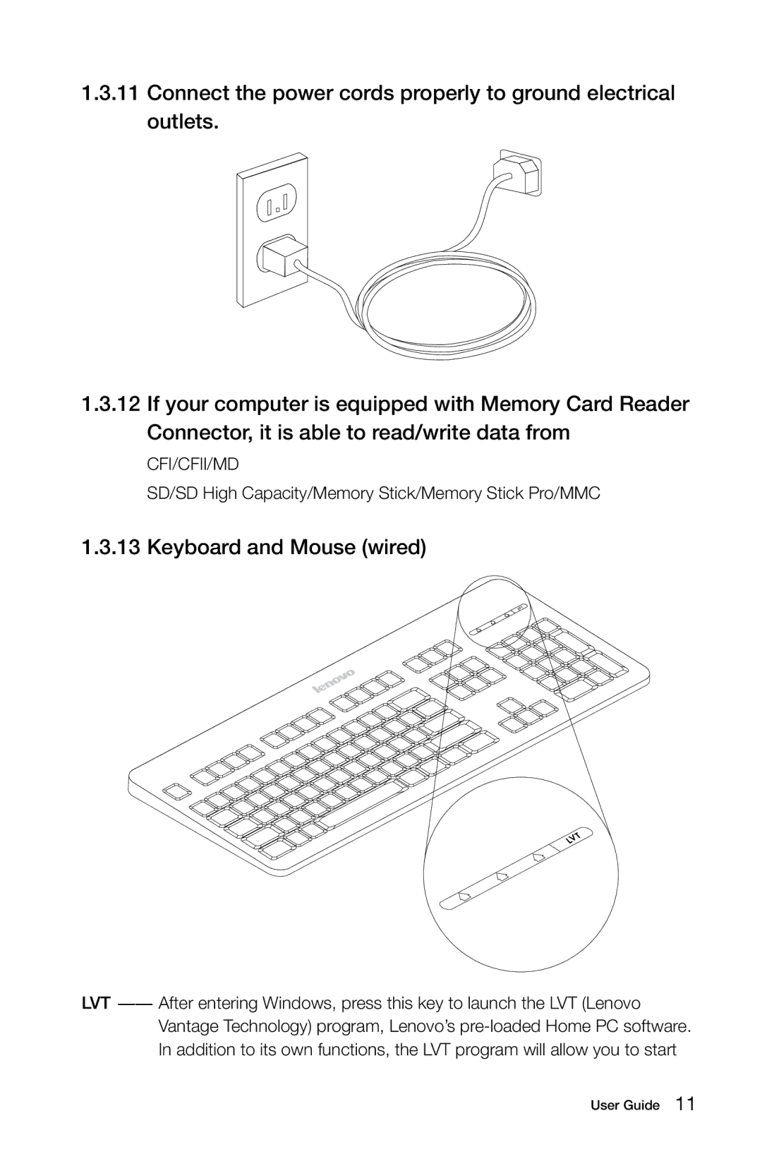 Lenovo 10041-10049 manual Keyboard and Mouse wired 