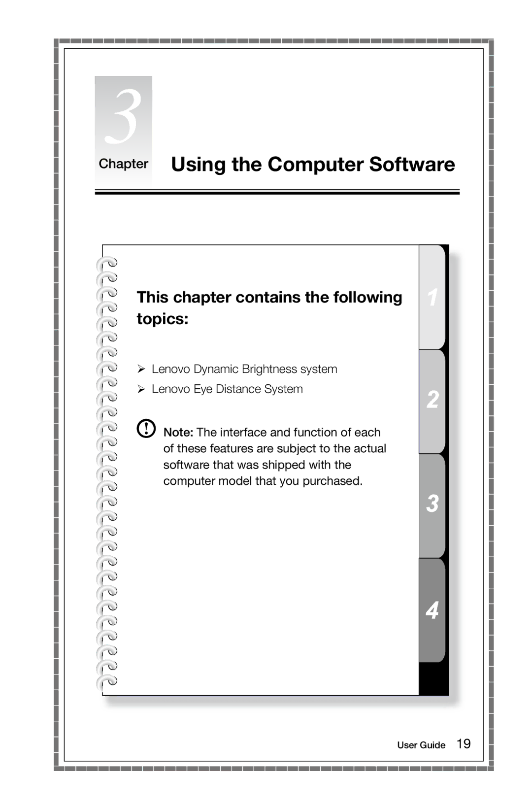 Lenovo 10068/7752, 10059/7723, 10060/7724, 10080/3099 manual Chapter Using the Computer Software 