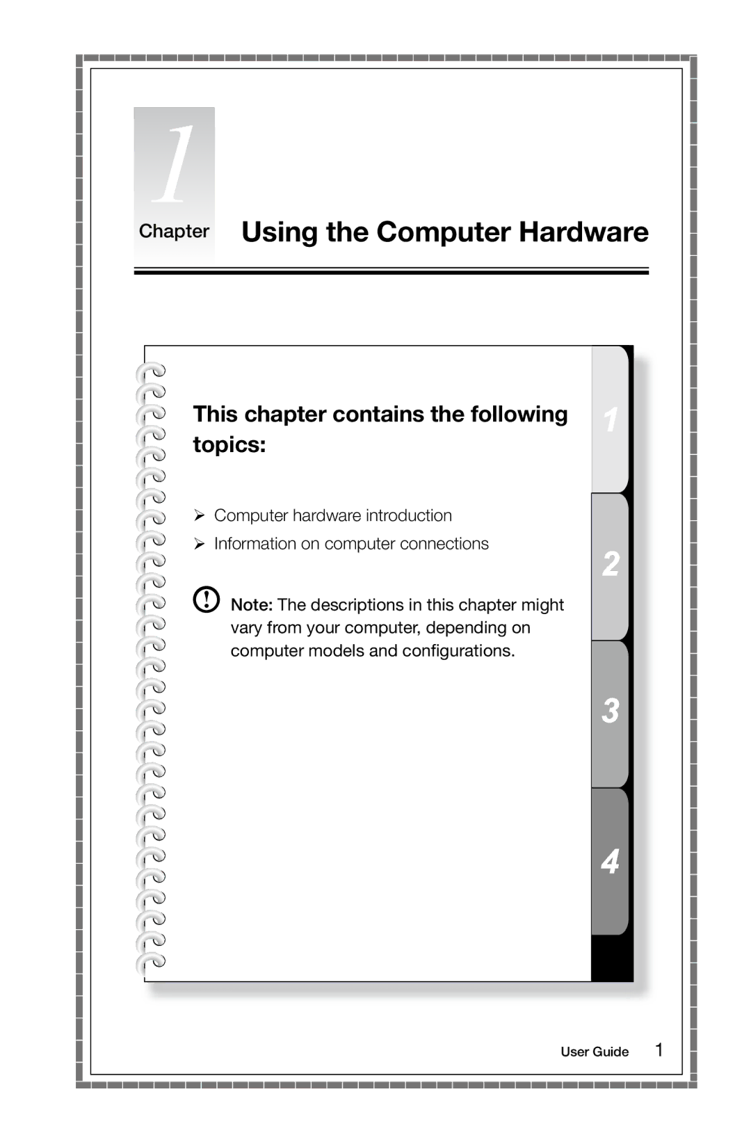 Lenovo 10060/7724, 10068/7752, 10059/7723 Chapter Using the Computer Hardware, This chapter contains the following topics 