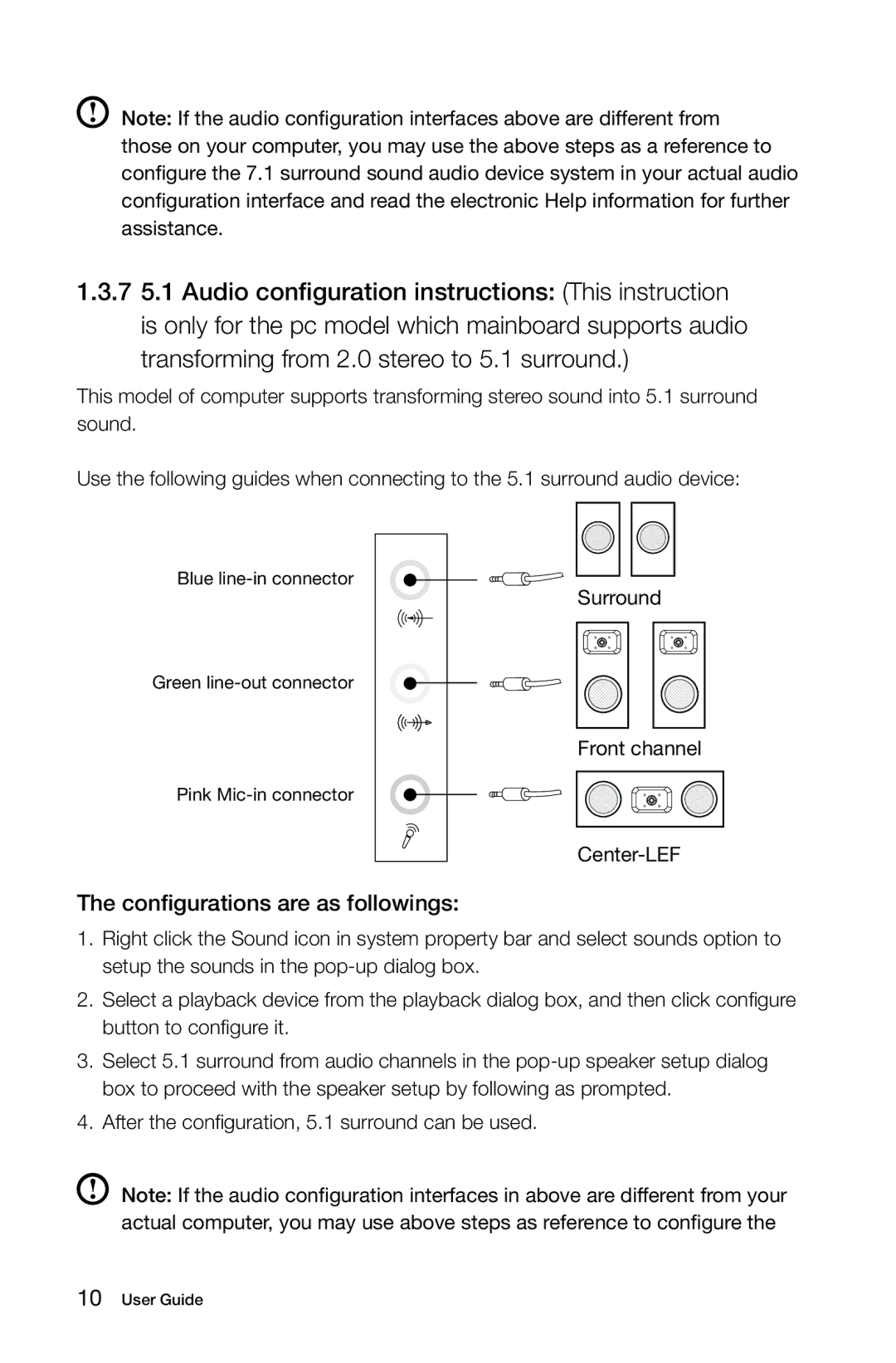 Lenovo 10062/7727, 10073/1169, 10067/7748, 10066/7747 manual Configurations are as followings 