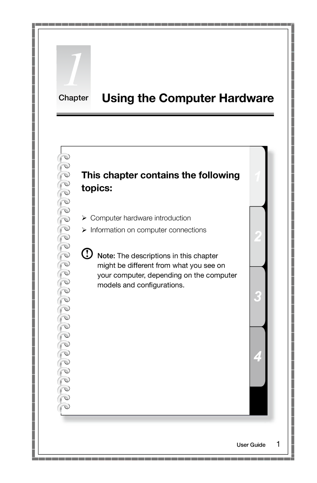 Lenovo 10066/7747, 10073/1169, 10067/7748 Chapter Using the Computer Hardware, This chapter contains the following topics 