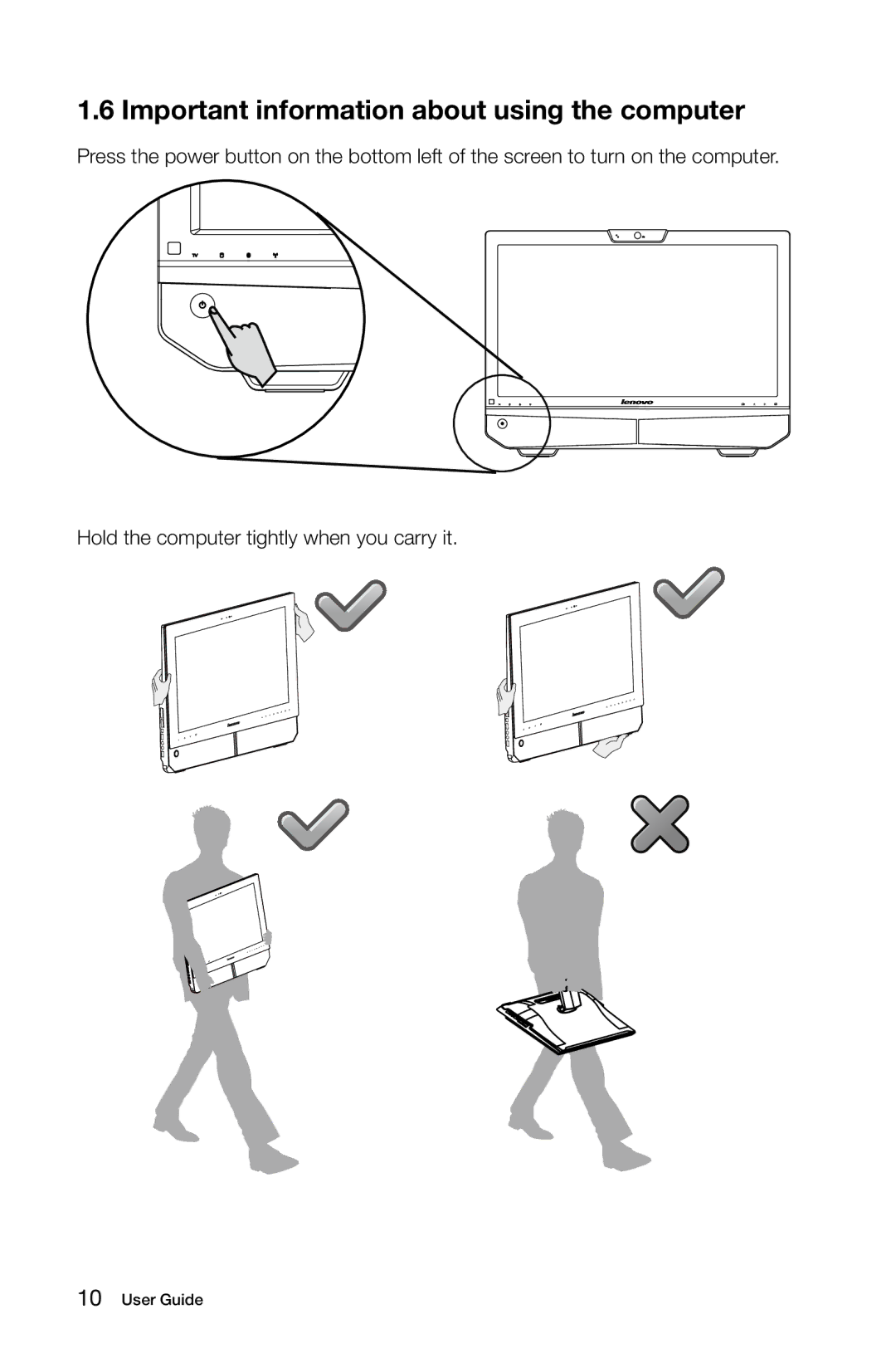 Lenovo 10069/7760, 10074/3076 manual Important information about using the computer 