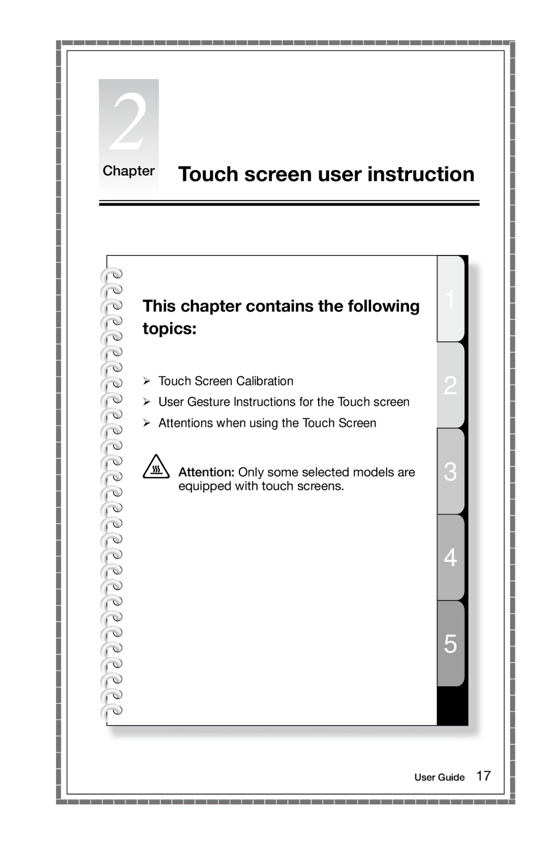 Lenovo 10074/3076, 10069/7760 manual Chapter Touch screen user instruction 