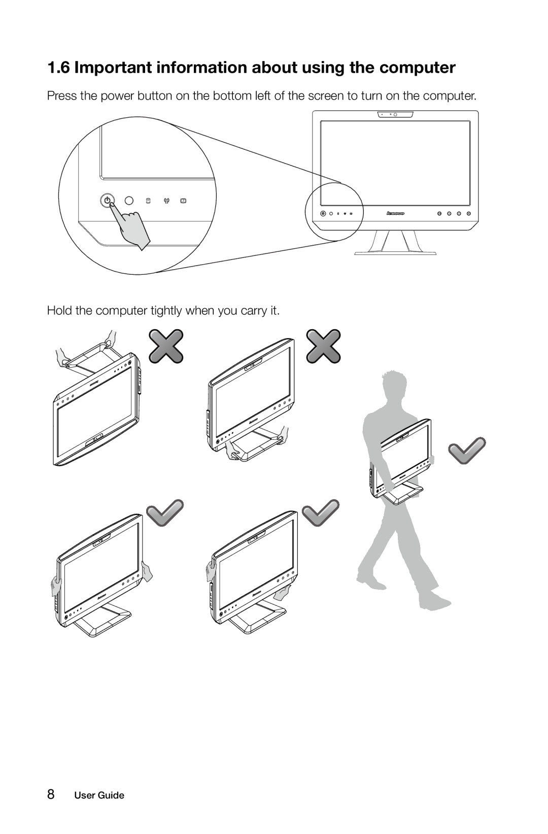 Lenovo 10077/3094, 10076/3079, 10075/3078, 10078/3095 manual Important information about using the computer 