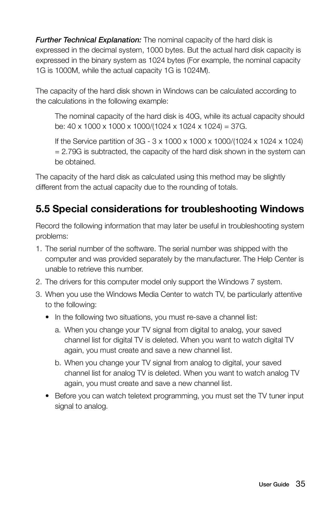 Lenovo 10076/3079, 10077/3094, 10075/3078, 10078/3095 manual Special considerations for troubleshooting Windows 