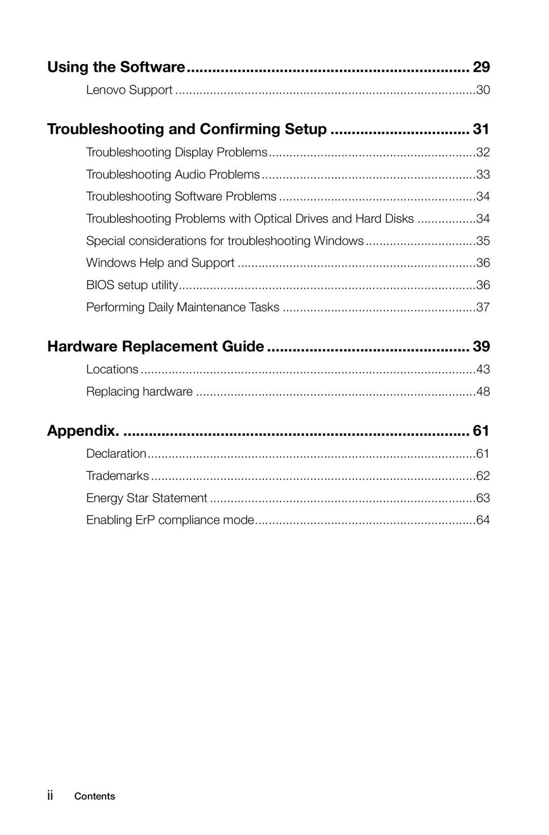 Lenovo 10121/90A1 [K450 ES], 10120/90A0 [K450 NON-ES], 10086/3109/4743 [K430] manual Hardware Replacement Guide 