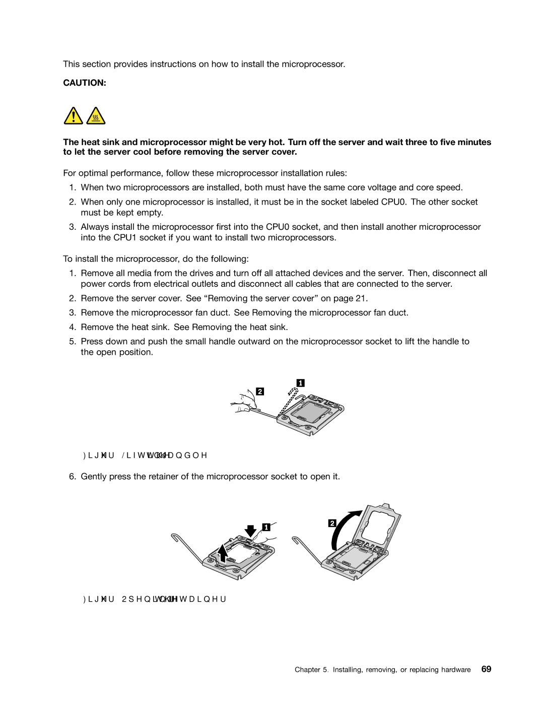 Lenovo 1047, 1046, 1045, 1048 manual Lifting the handle 