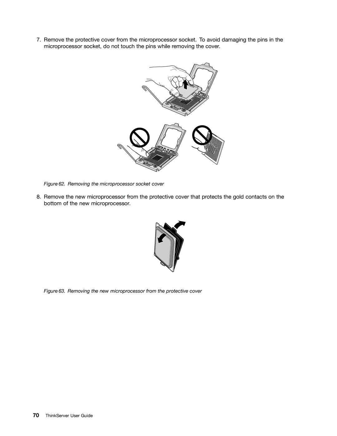 Lenovo 1045, 1046, 1047, 1048 manual Removing the microprocessor socket cover 
