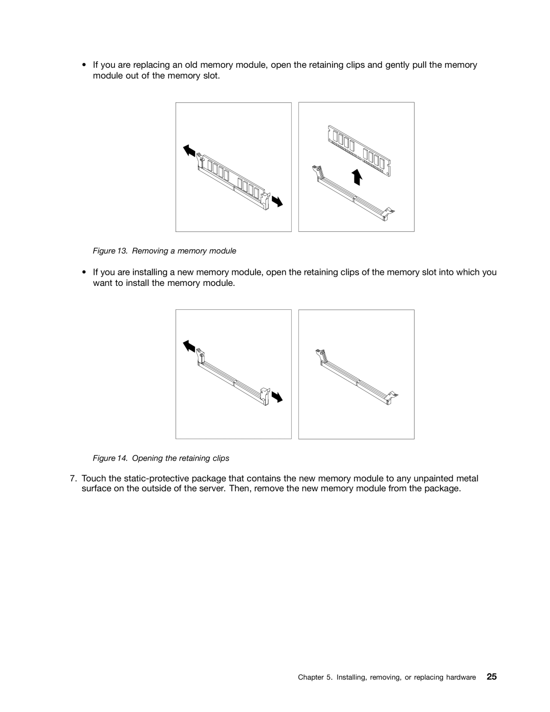 Lenovo 1105, 1098, 1100, 1106 manual Removing a memory module 