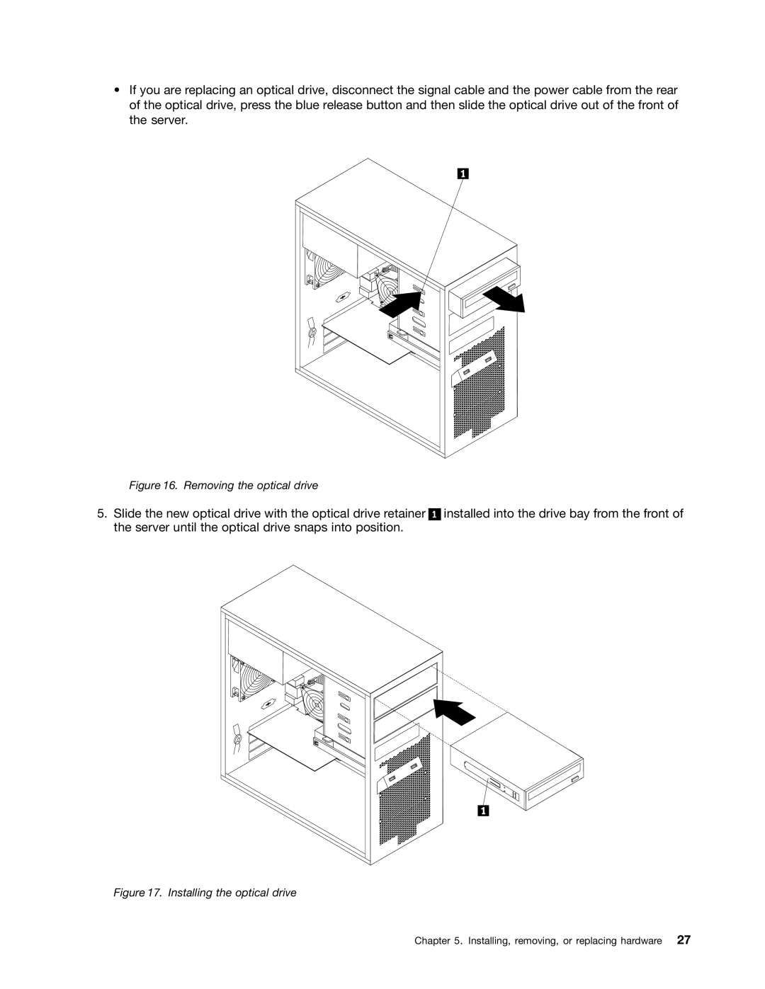 Lenovo 1106, 1098, 1105, 1100 manual Removing the optical drive 