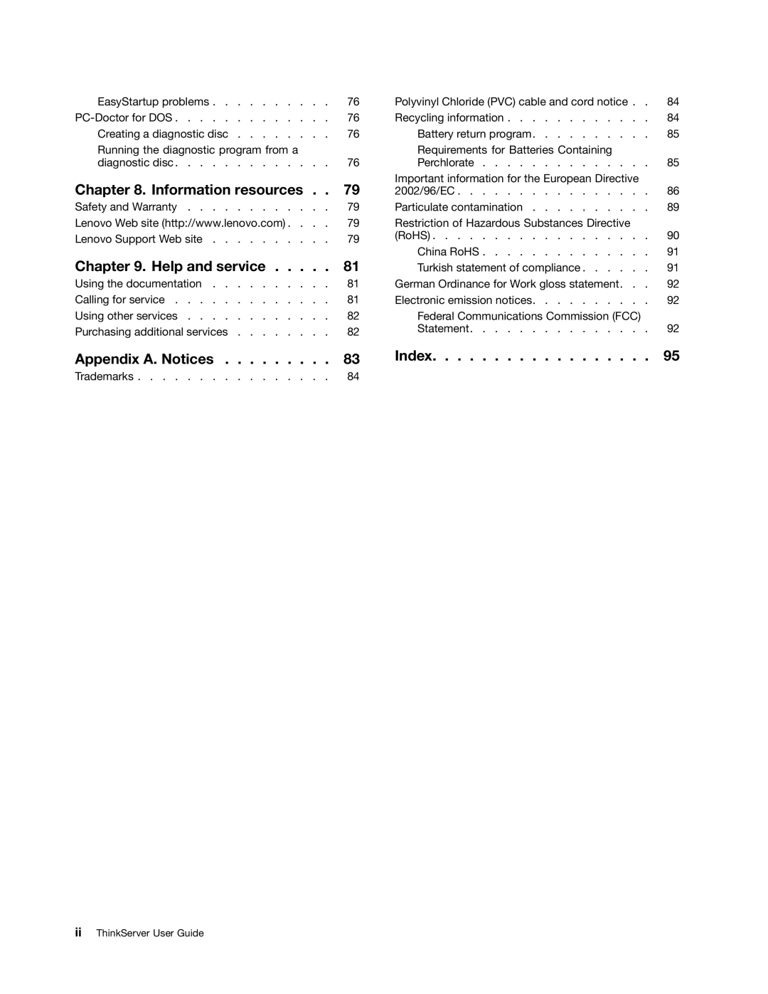 Lenovo 1098, 1105, 1100, 1106 manual Information resources 