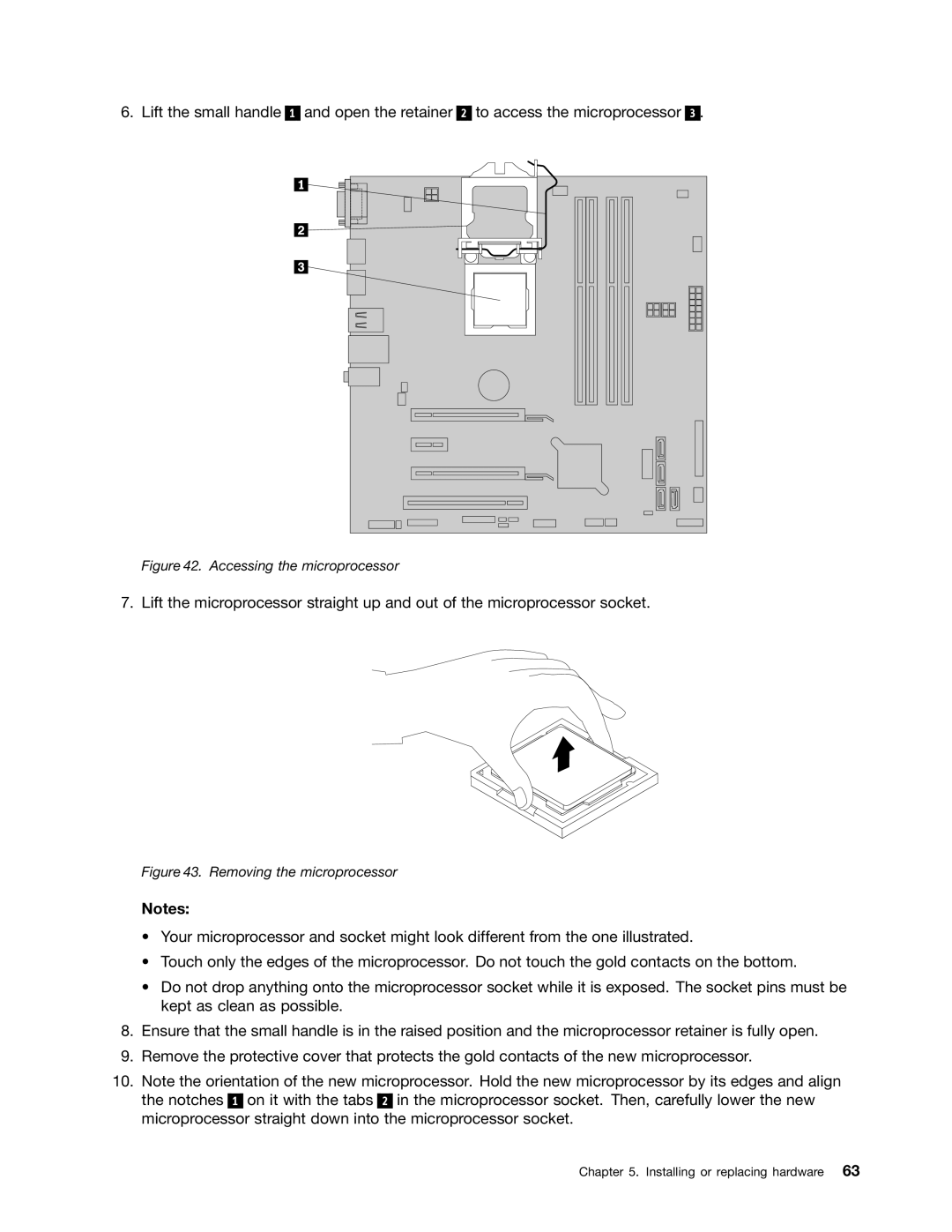 Lenovo 10AB000KUS manual Accessing the microprocessor 