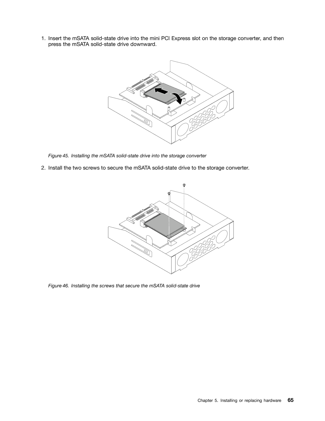 Lenovo 10AB000KUS manual Installing or replacing hardware 