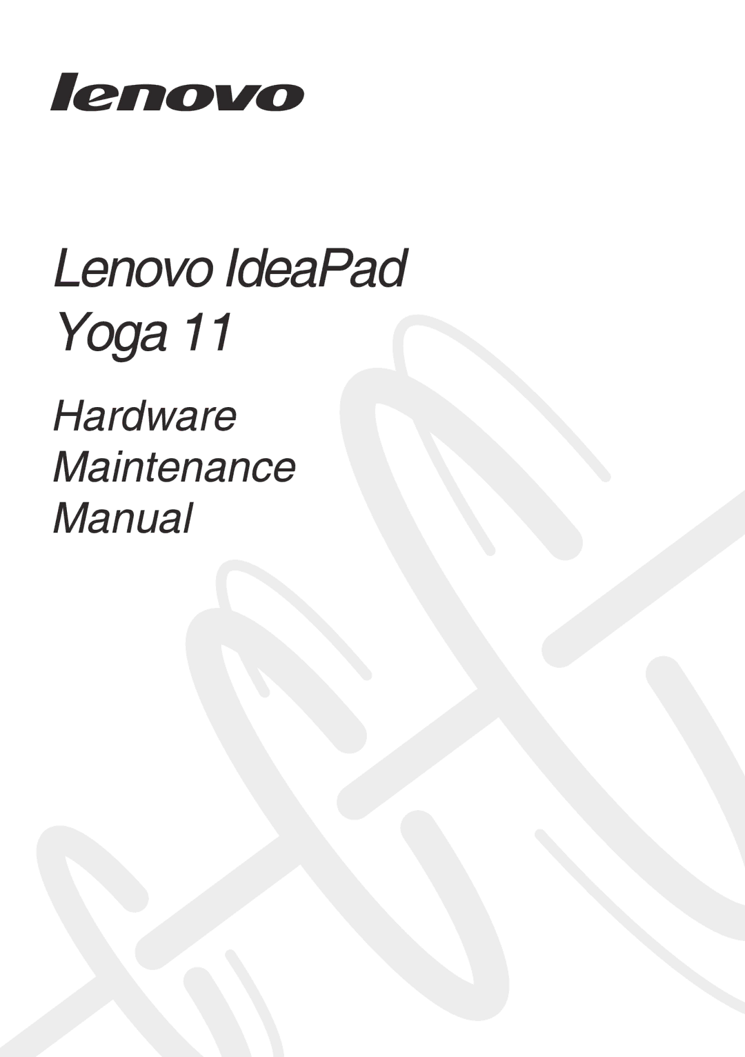 Lenovo 11 manual Lenovo IdeaPad Yoga 