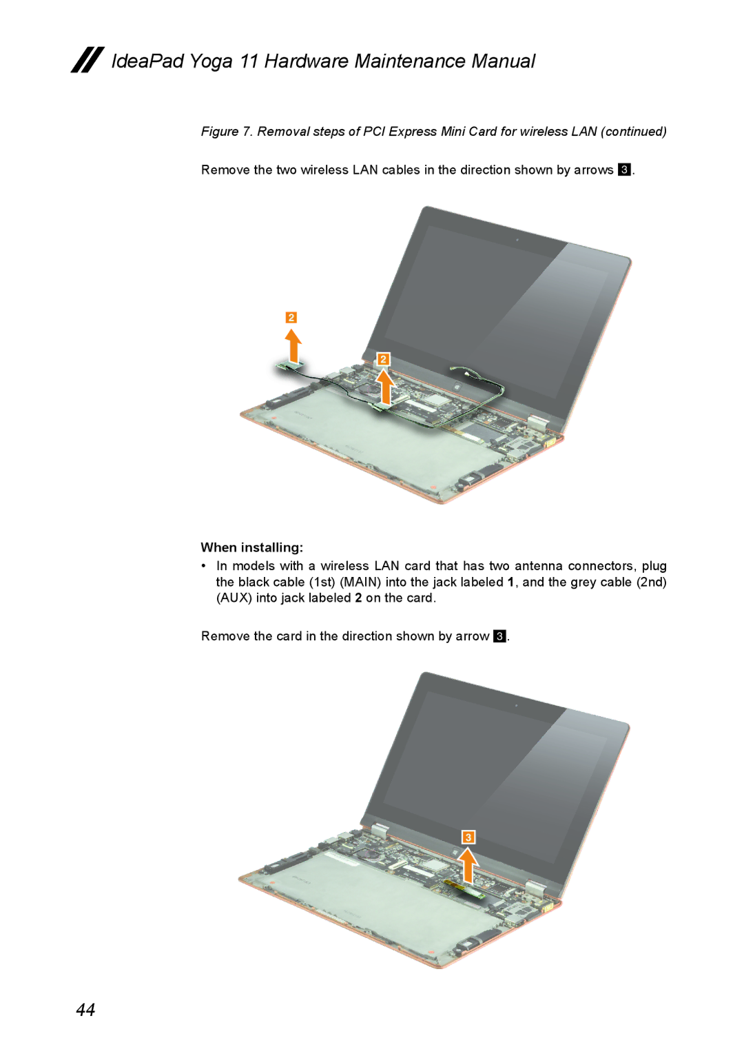 Lenovo 11 manual When installing 