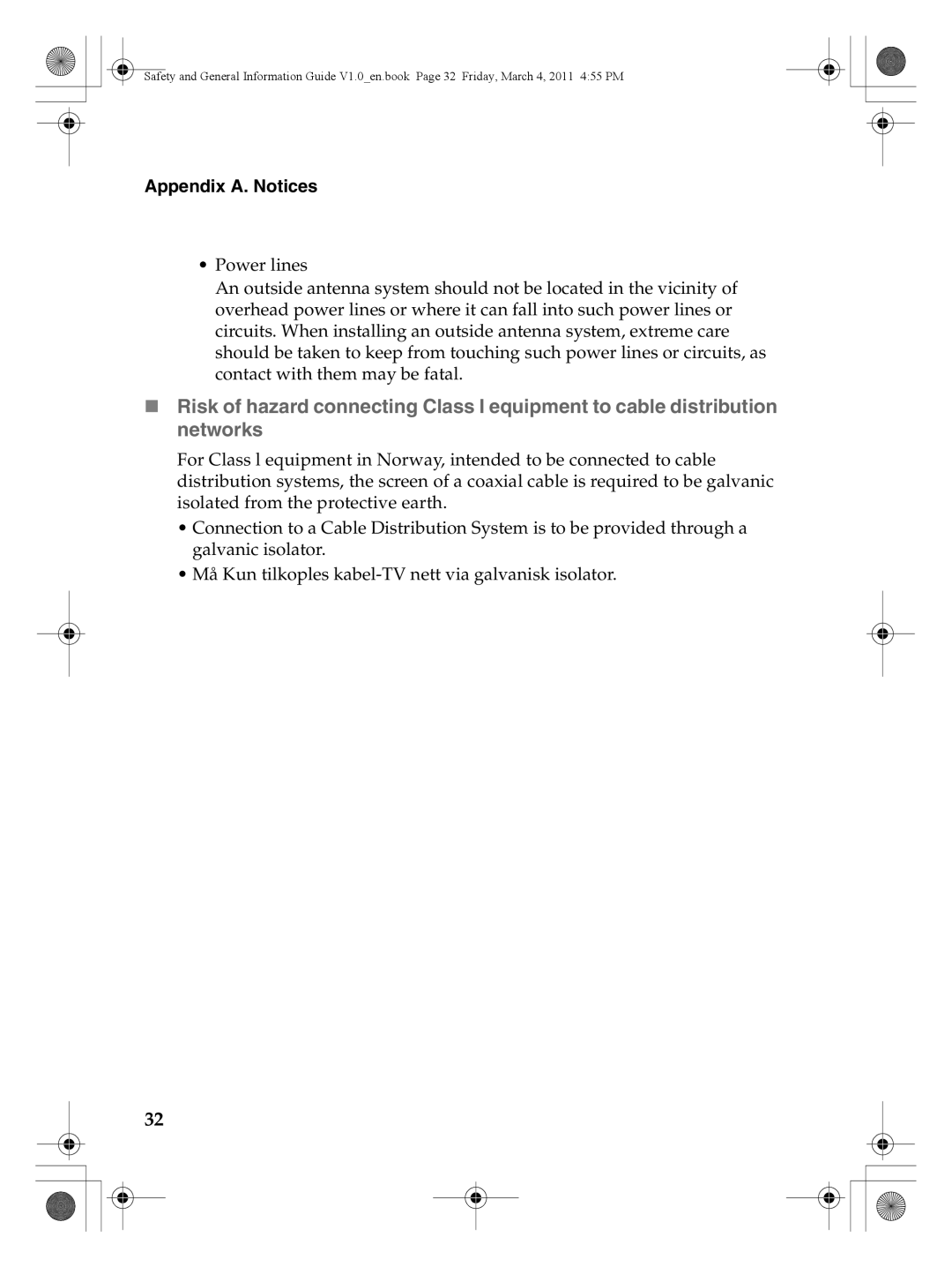 Lenovo 147500112 manual Appendix A. Notices 