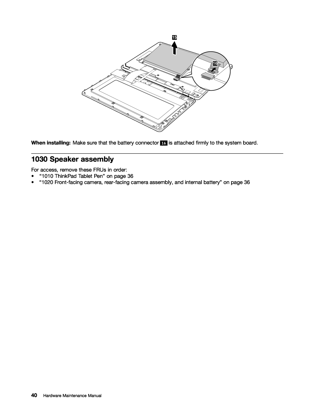Lenovo 183825U, 183822U manual Speaker assembly, Hardware Maintenance Manual 