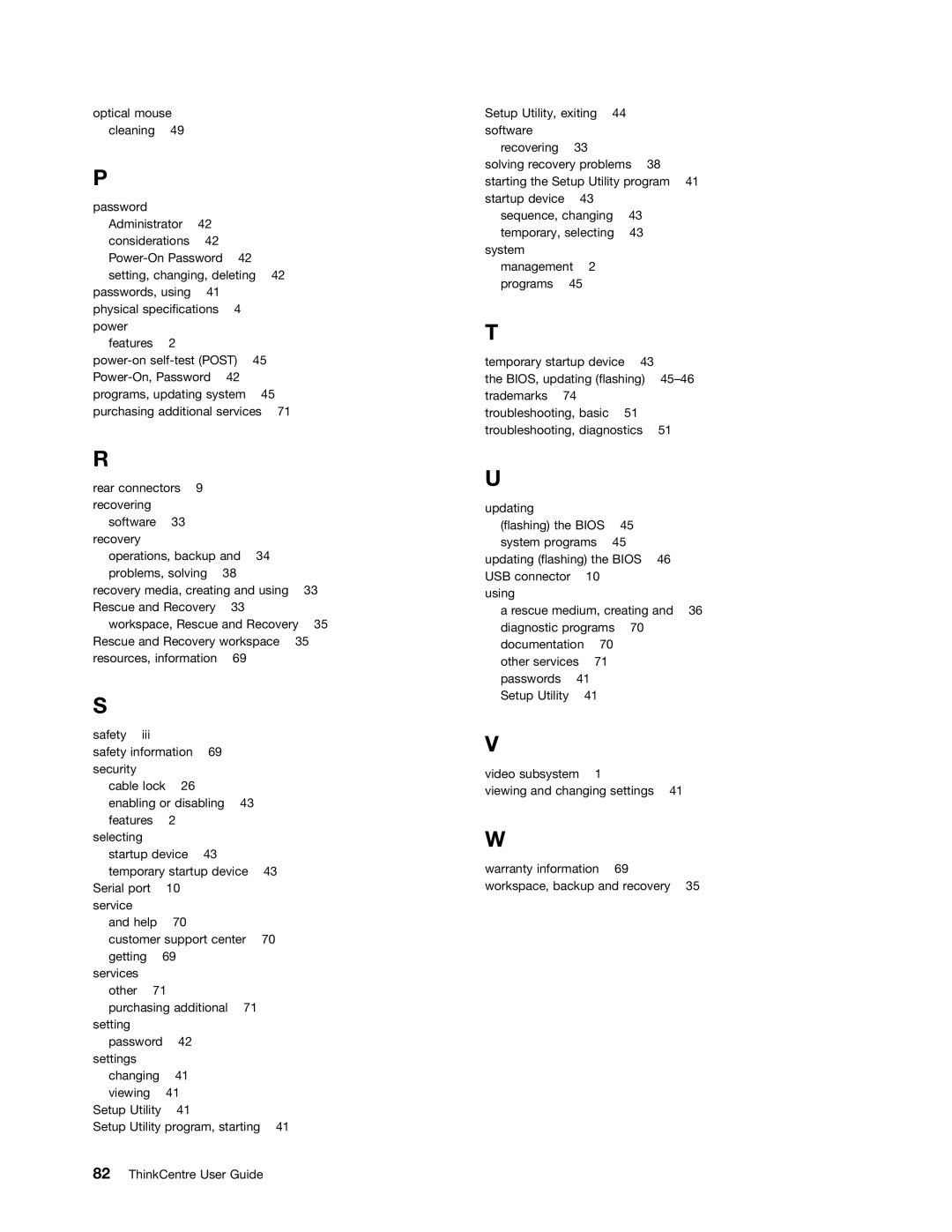 Lenovo 1942, 1938, 1962, 1837, 1782, 1739, 1762, 1665, 1738, 1664 Optical mouse cleaning Password Administrator Considerations 