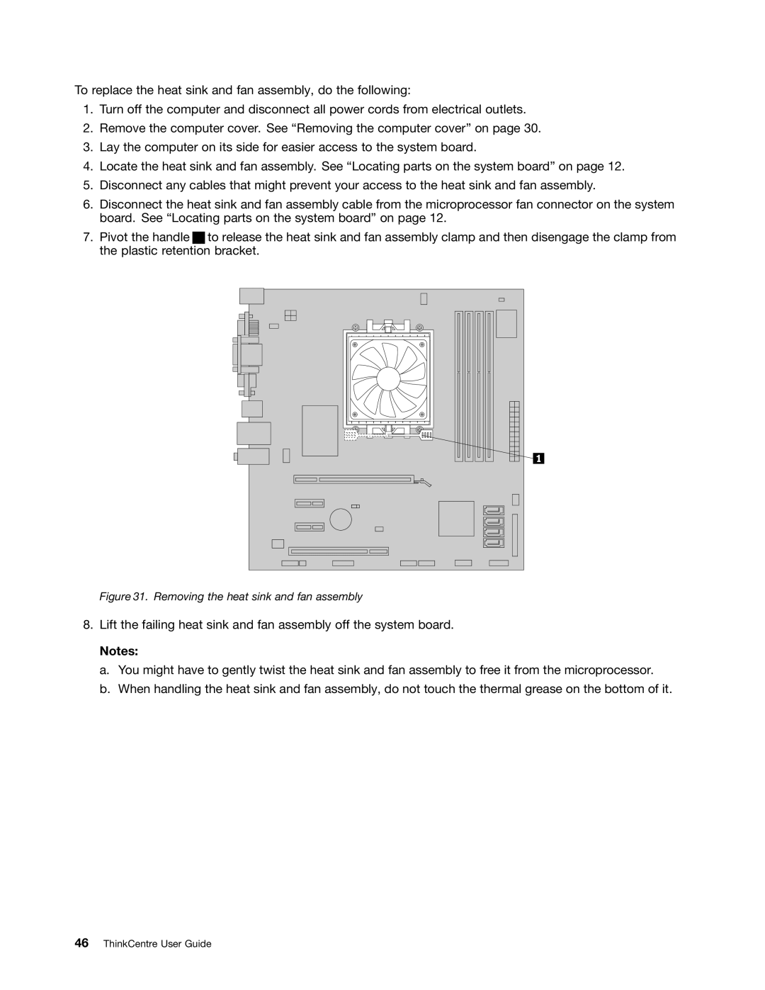 Lenovo 1990, 1993, 1995, 1986, 1985, 1987, 1994, 1982, 1983, 1992 manual Removing the heat sink and fan assembly 