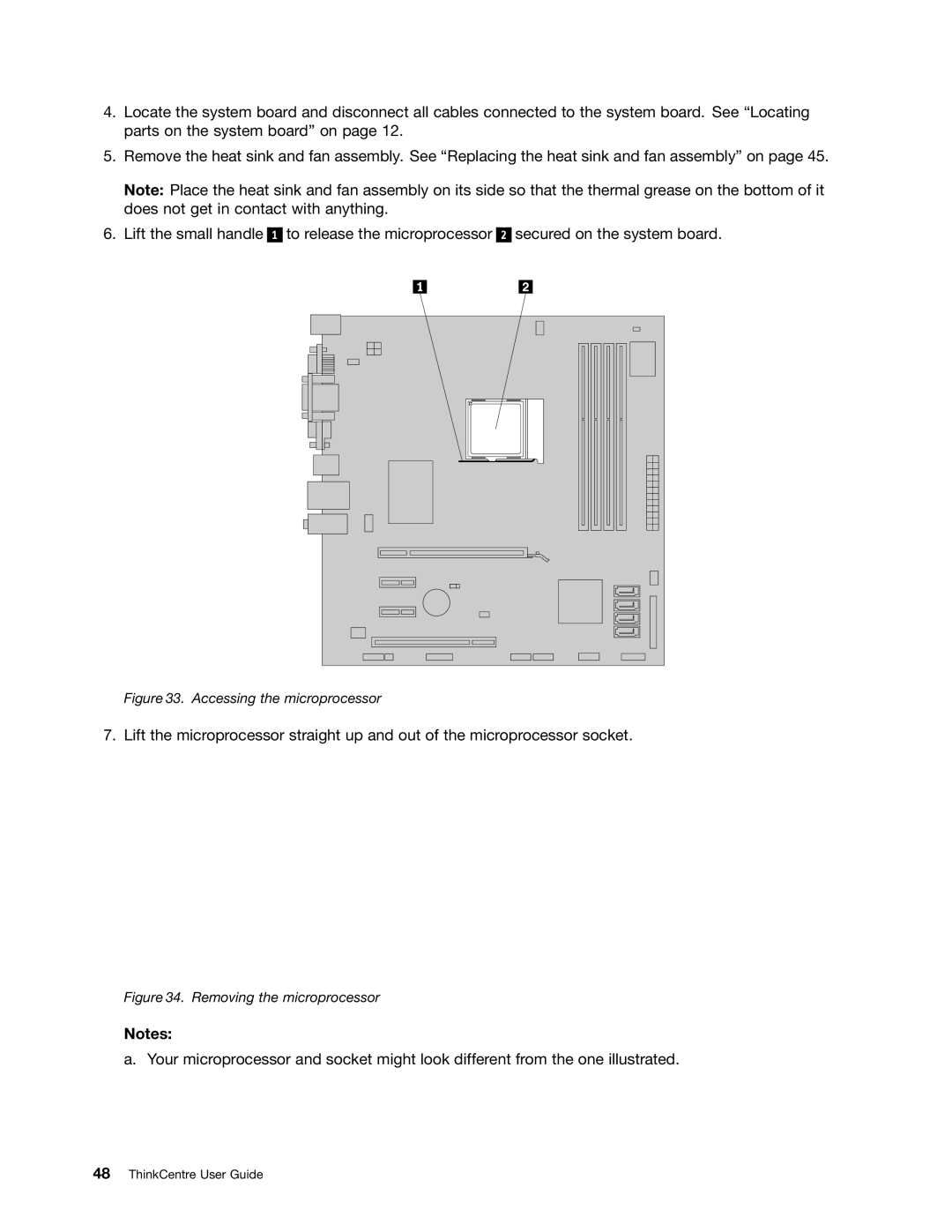 Lenovo 1993, 1995, 1986, 1985, 1987, 1994, 1982, 1983, 1990, 1992 manual Accessing the microprocessor 